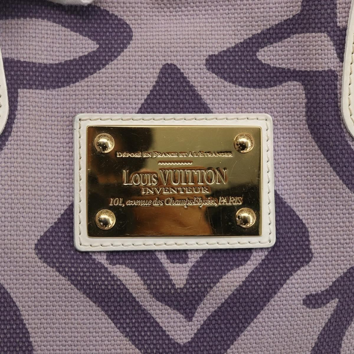 Louis Vuitton Tahitienne Cabas Canvas, PURPLE, CANVAS, Tote bag