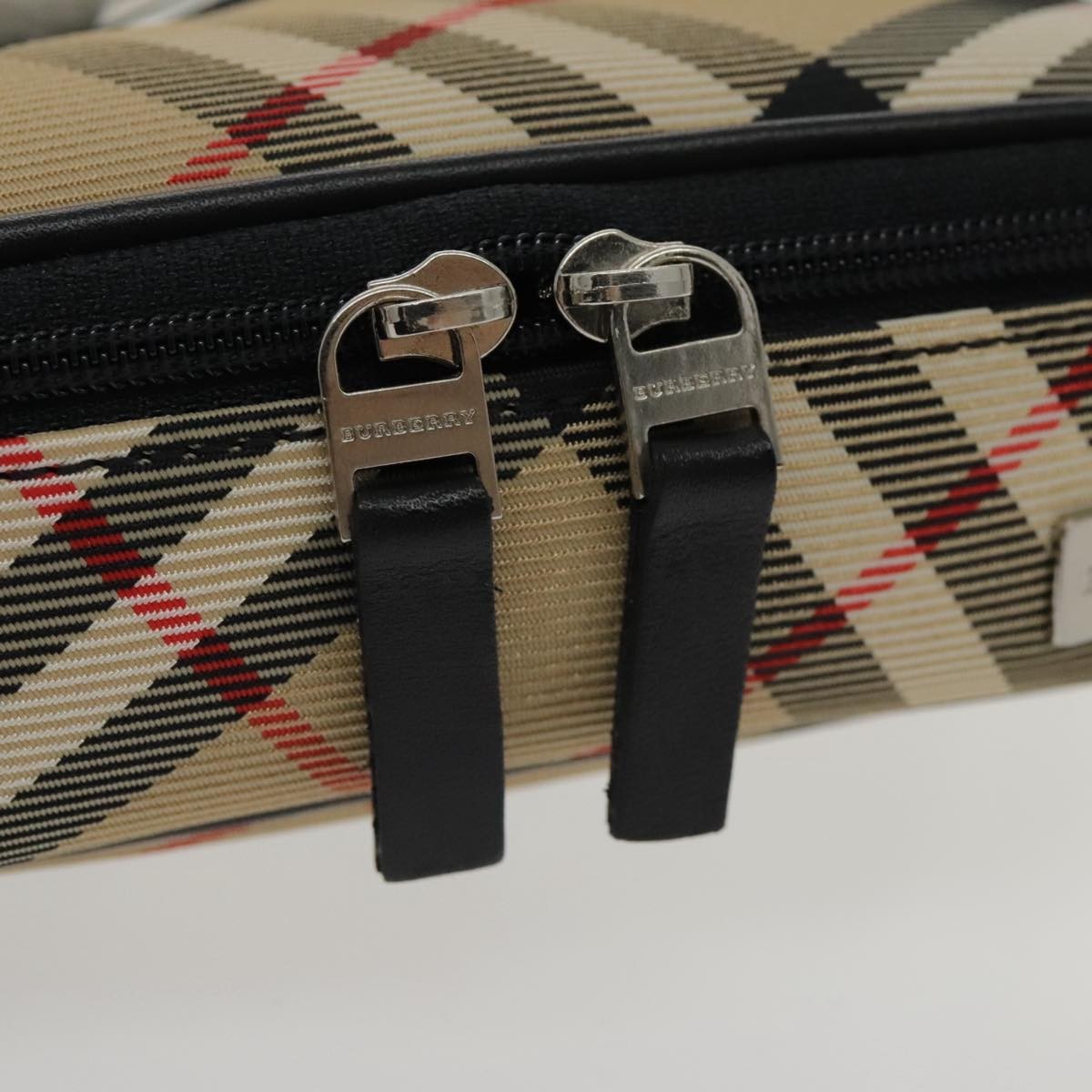 Burberry Nova check Pochette Nylon, BEIGE, NYLON, Clutche & pouche