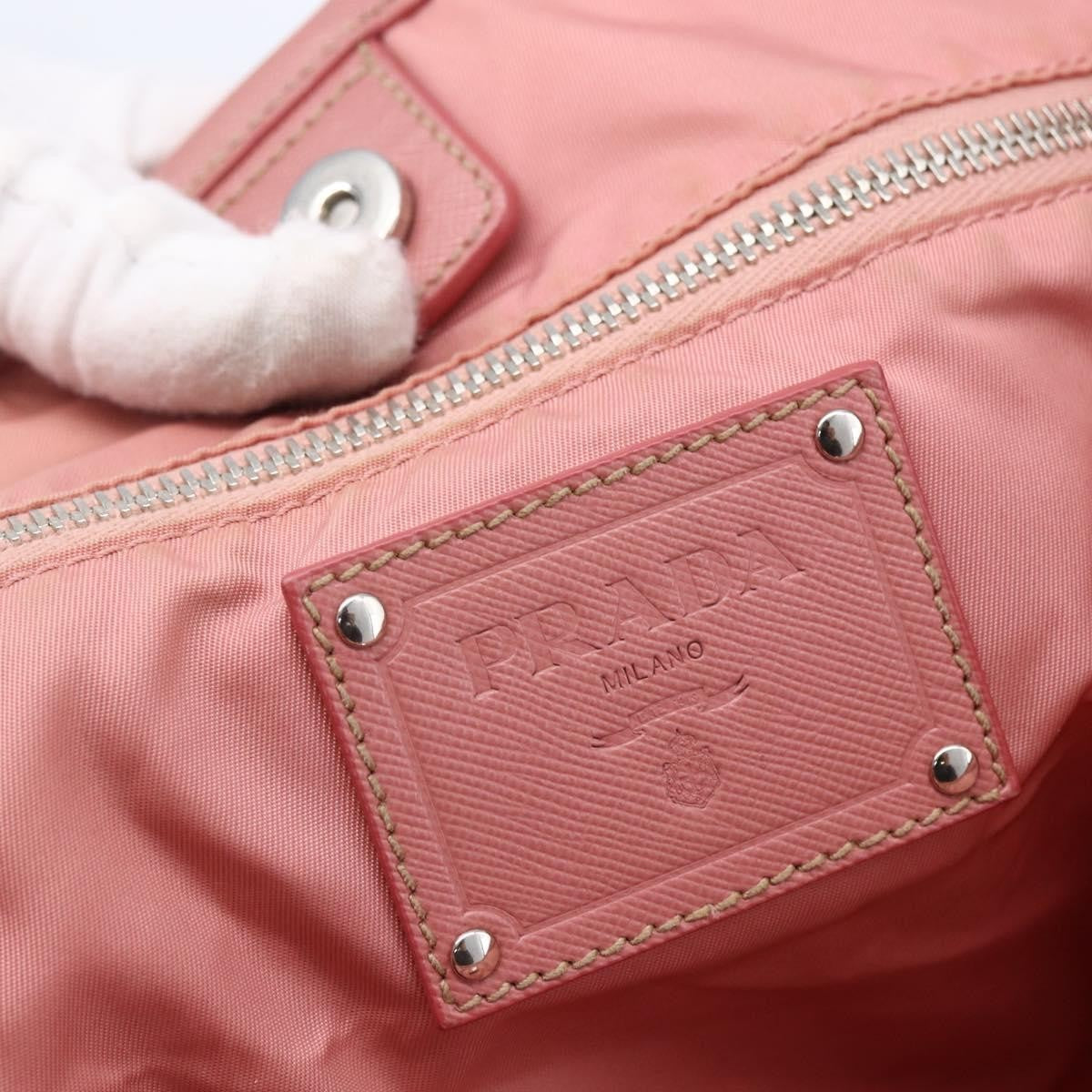 Prada Vintage Tote Tessuto, PINK, NYLON, Tote bag