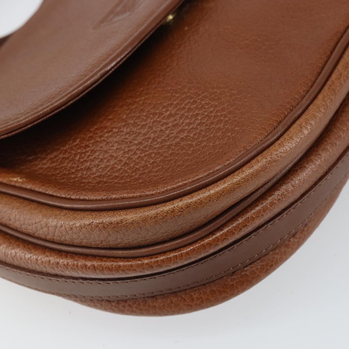Burberry Vintage Shoulder Bag Leather, BROWN, LEATHER, Shoulder bag