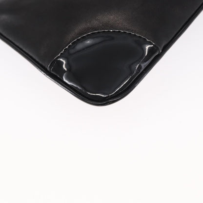 Chanel Camellia Clutch Bag Leather, BLACK, LEATHER, Clutche & pouche