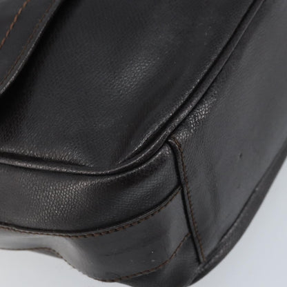 Salvatore Ferragamo Vintage Shoulder Bag Leather, BROWN, LEATHER, Shoulder bag