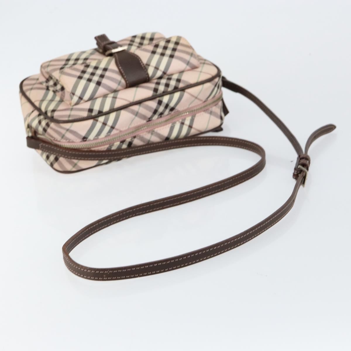 Burberry Nova Check Blue Label Nylon, PINK, CANVAS, Travel bag
