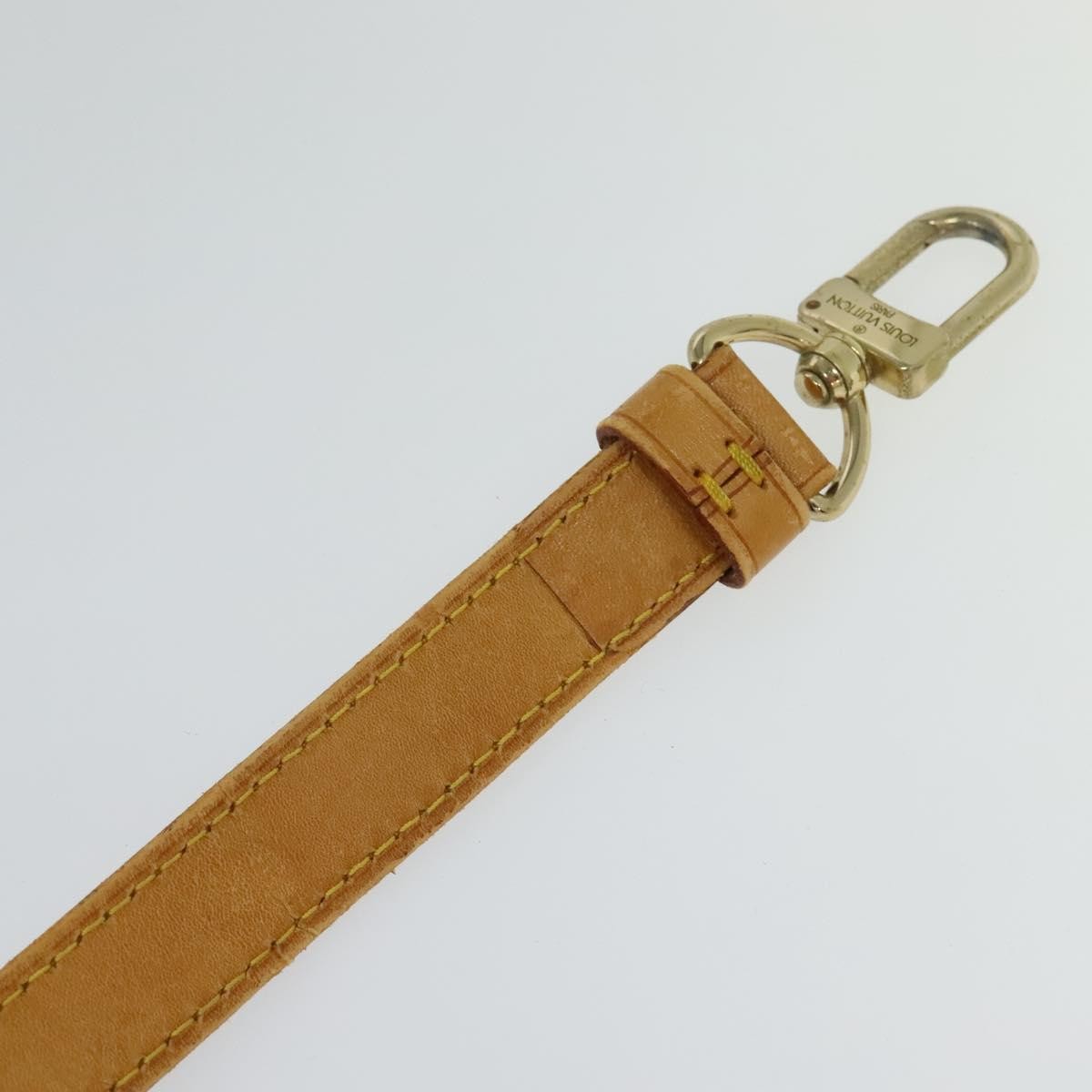 Louis Vuitton Adjustable Shoulder Strap Vachetta Leather, BEIGE, LEATHER, Straps