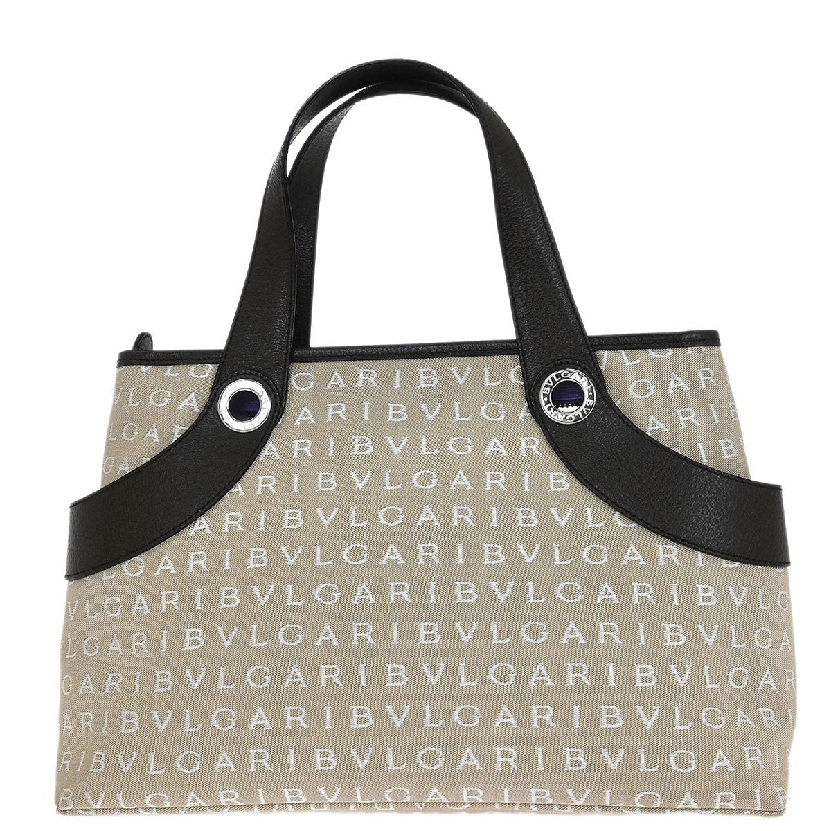 Bvlgari Logomania Tote bag Canvas, Beige, Canvas, Tote Bag