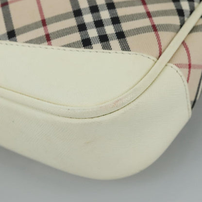 Burberry Shoulder Bag Nova Check Canvas, BEIGE, CANVAS, Shoulder bag