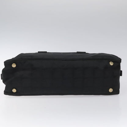 Chanel Travel Line Satchel Nylon, BLACK, NYLON, Handbag