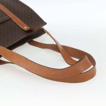 Celine Vintage Macadam Tote bag Canvas and Leather, BROWN, CANVAS, Tote bag