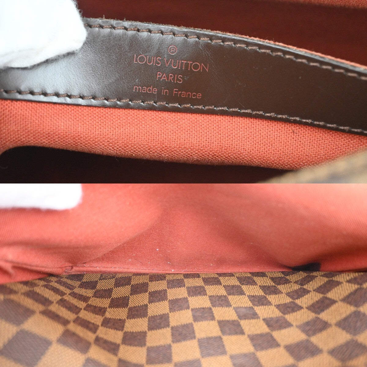 Louis Vuitton Naviglio Handbag Damier, BROWN, CANVAS, Shoulder bag