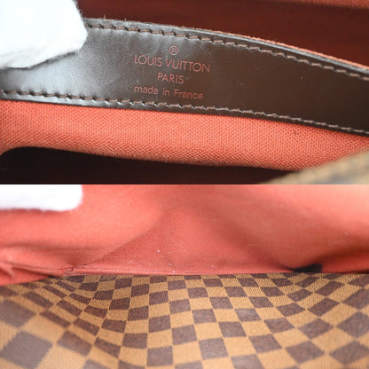 Louis Vuitton Naviglio Handbag Damier, BROWN, CANVAS, Shoulder bag