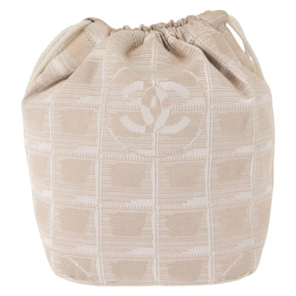 Chanel Travel line pouch Nylon, Beige, Nylon, Clutch
