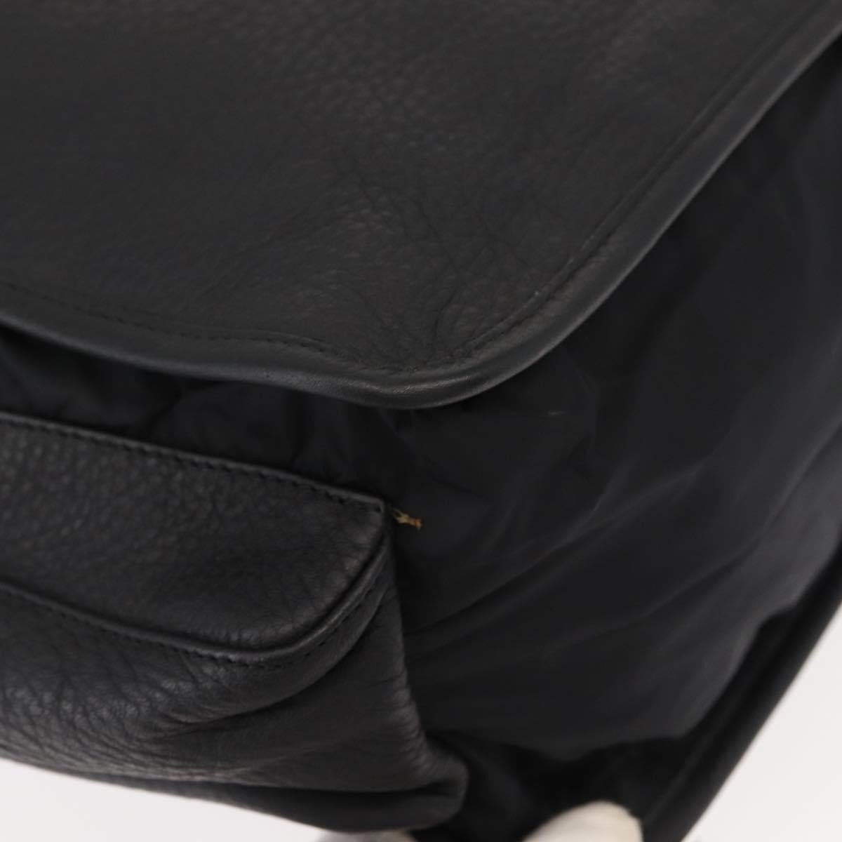 Prada Sport Briefcase Nylon and Leather, BLACK, NYLON, Briefcase