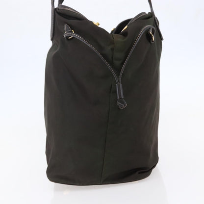 Prada Open Tote Tessuto, Khaki, Nylon, Tote Bag