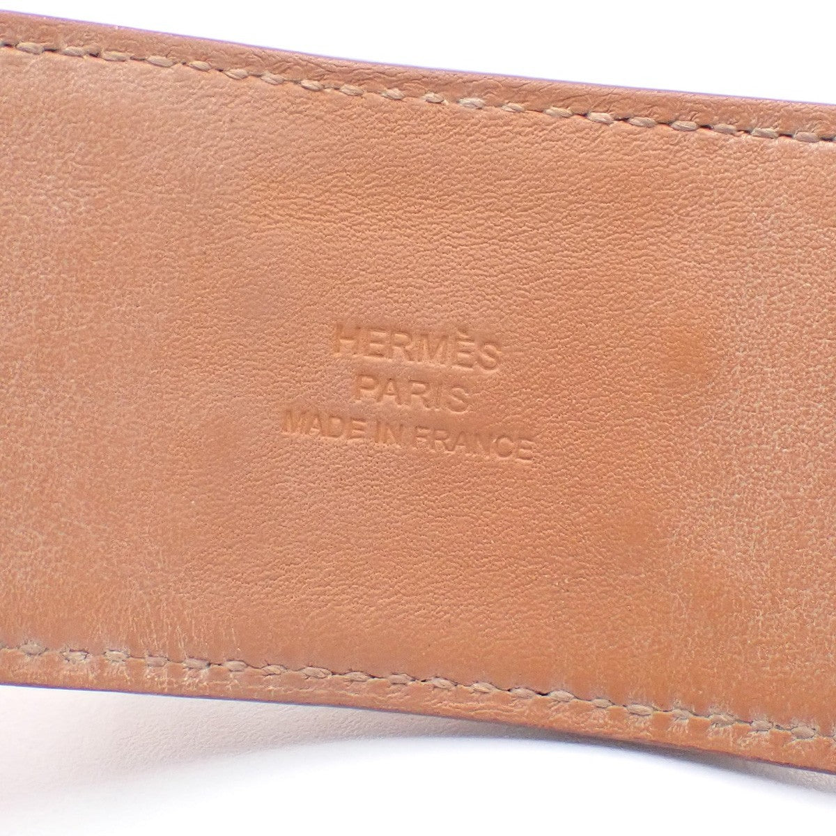 Hermes Collier de Chien Bracelet Leather, ORANGE, LEATHER, Bracelet