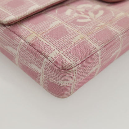Chanel Travel Line Flap Bag Nylon, PINK, NYLON, Travel bag