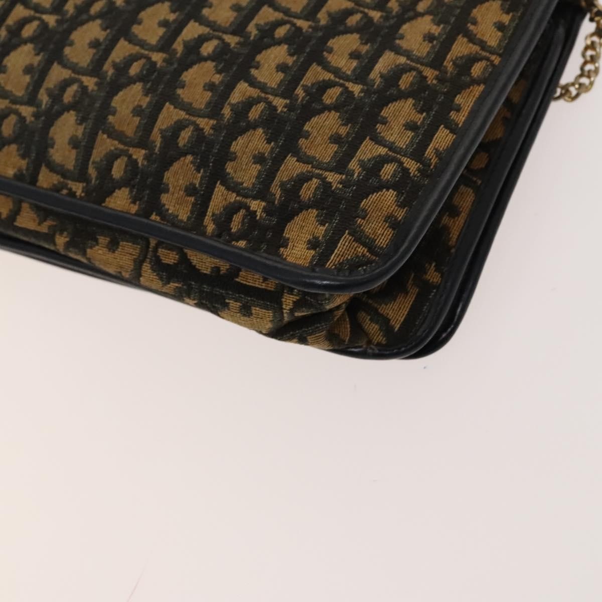 Christian Dior Vintage Trotter Shoulder Bag Canvas, BROWN, CANVAS, Shoulder bag