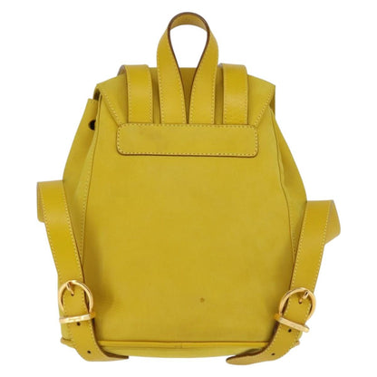 Salvatore Ferragamo Gancini Backpack Suede, YELLOW, SUEDE, Backpack