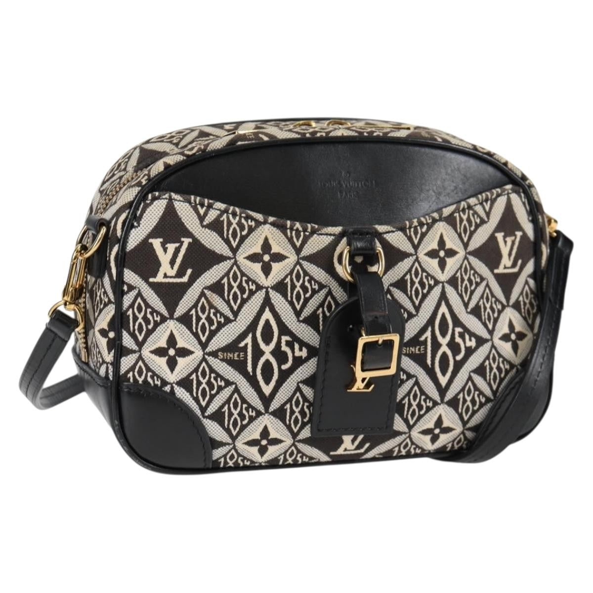 Louis Vuitton Deauville Handbag Limited Edition Since 1854 Monogram Jacquard, BLACK, CANVAS, Handbag