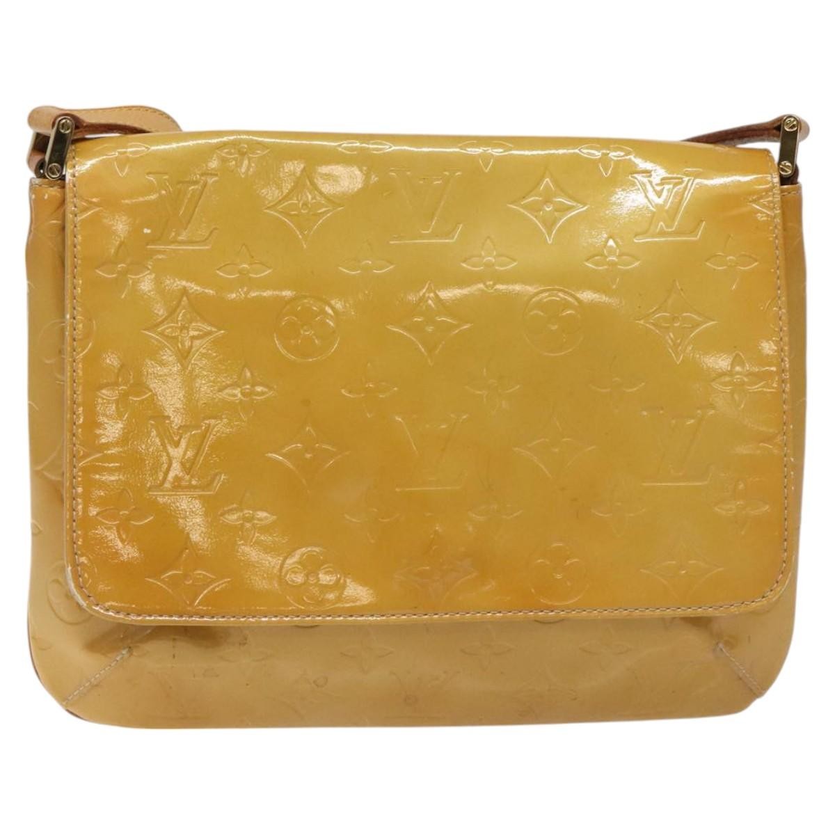 Louis Vuitton Thompson Street Handbag Monogram Vernis, BEIGE, PATENT_LEATHER, Handbag