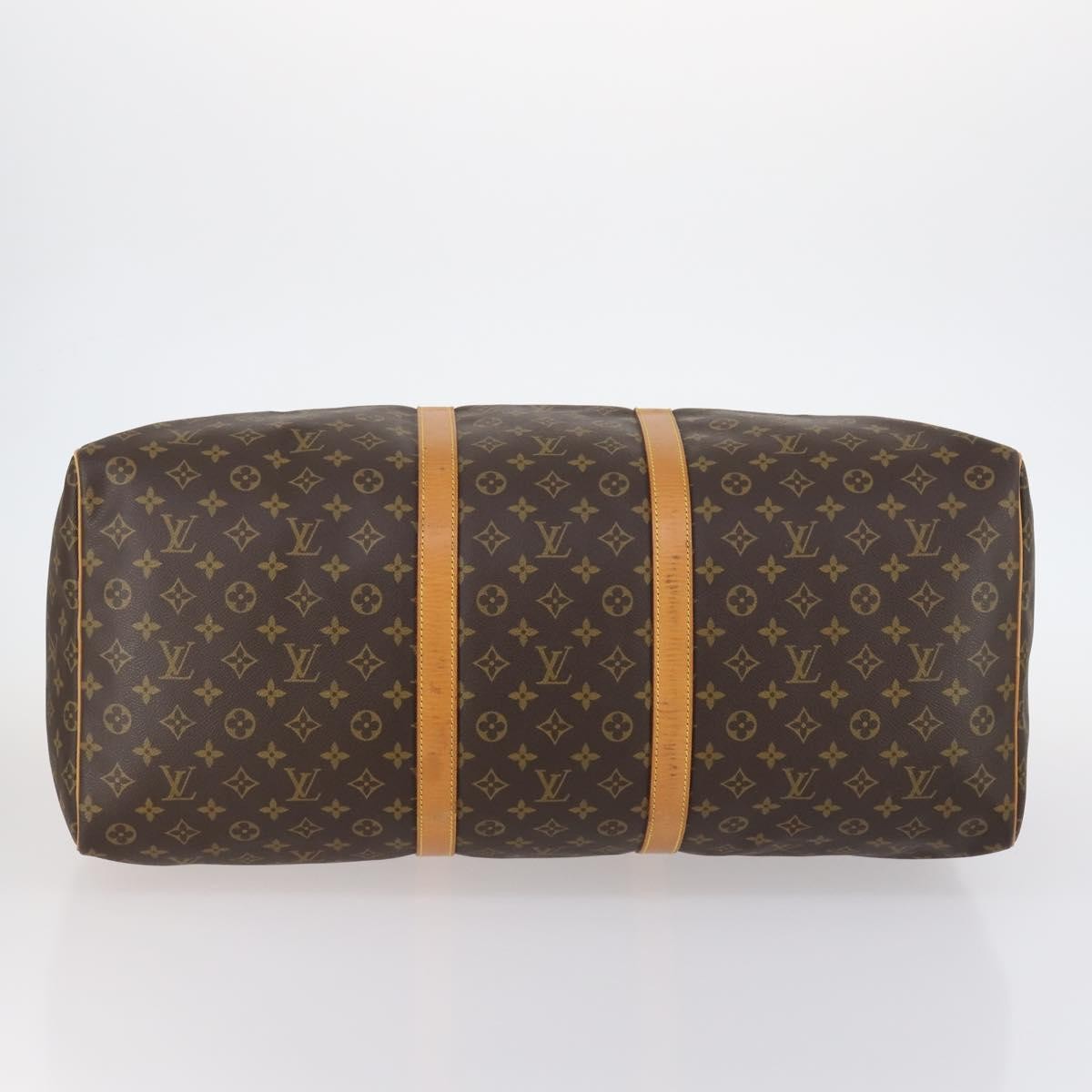 Louis Vuitton Keepall Bag Monogram Canvas, BROWN, CANVAS, Travel bag