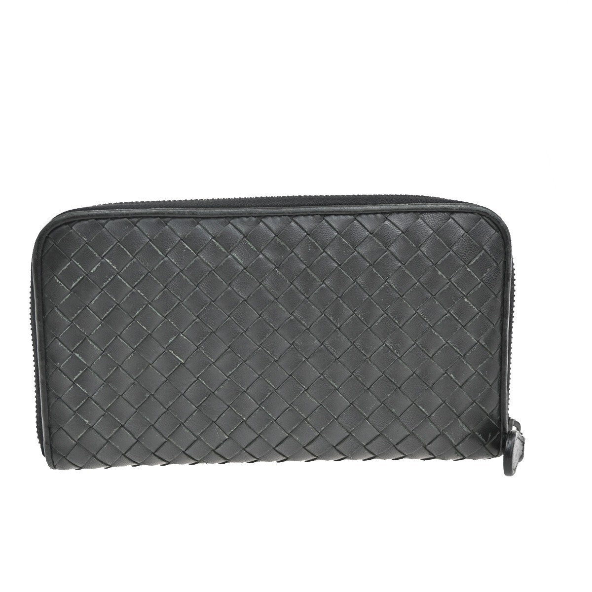 Bottega Veneta Intrecciato Wallet Leather, BLACK, LEATHER, Wallets