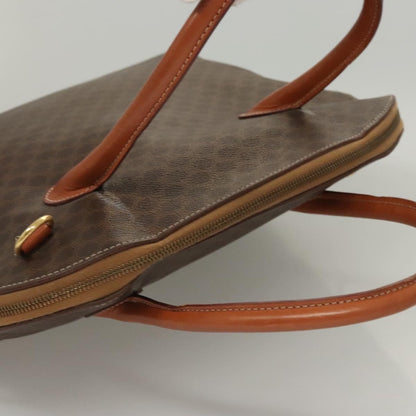 Celine Macadam Handbag Macadam with leather, Brown, Canvas, Handbag