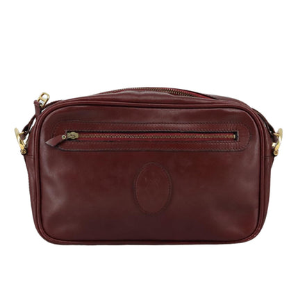cartier Must de Cartier Shoulder Bag Leather, Burgundy, Leather, Shoulder Bag