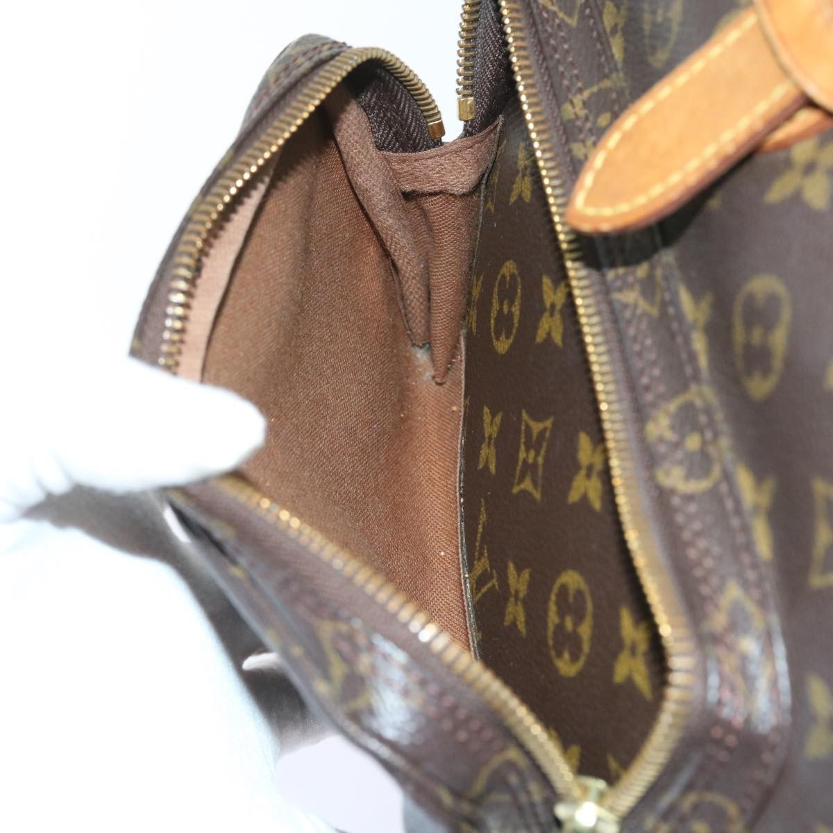 Louis Vuitton Montsouris Backpack Monogram Canvas, BROWN, CANVAS, Backpack