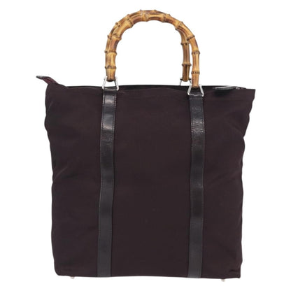 Gucci Bamboo tote bag Canvas, Purple, Canvas, Tote Bag