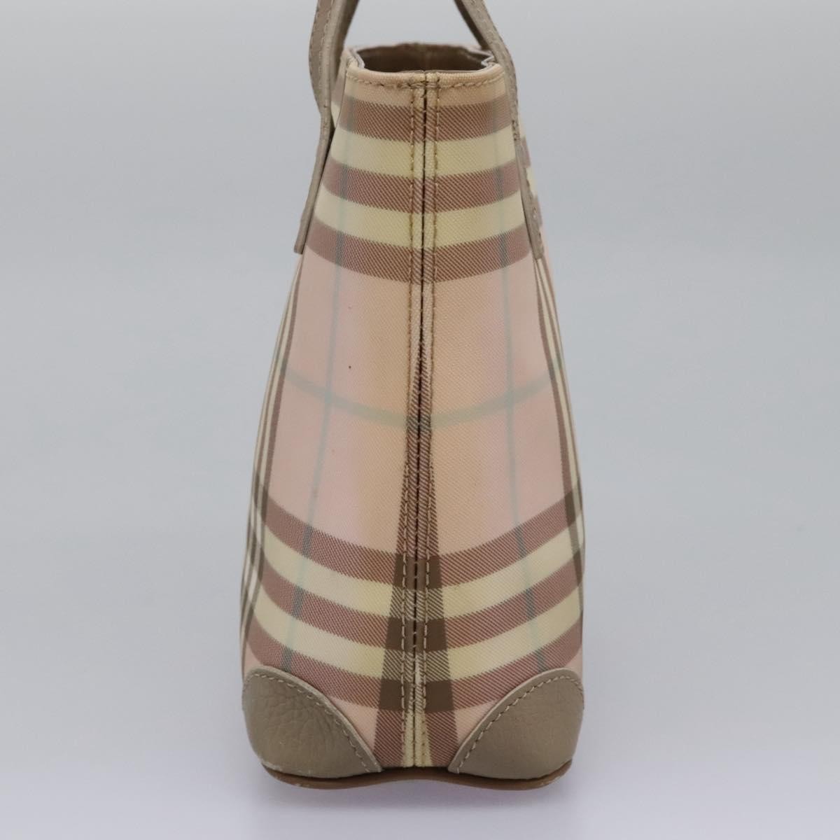 Burberry Nova Check Tote Canvas and Leather, PINK, CANVAS, Tote bag