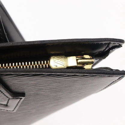 Louis Vuitton Saint Jacques Handbag Epi Leather, BLACK, LEATHER, Shoulder bag