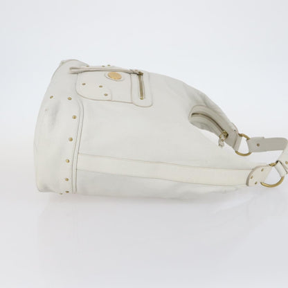 Bally Vintage Shoulder Bag Leather, White, Leather, Shoulder Bag