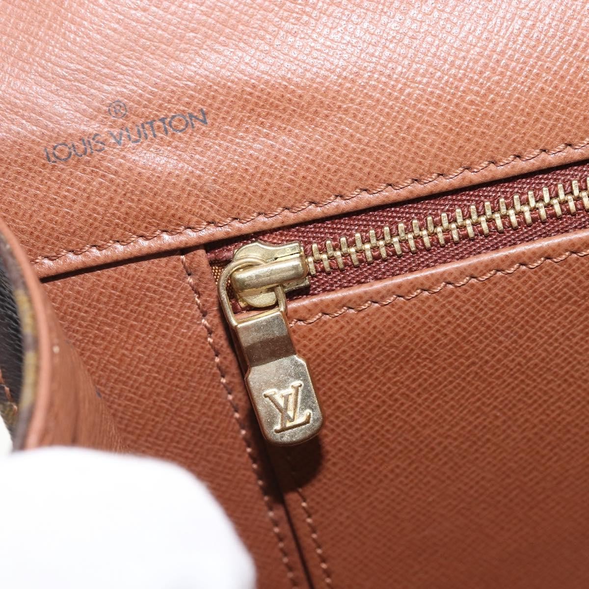 Louis Vuitton Dame Pochette Monogram Canvas, BROWN, CANVAS, Clutche & pouche