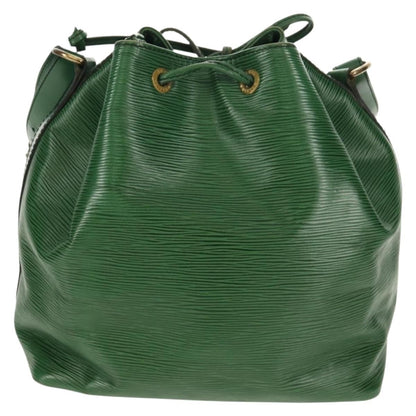 Louis Vuitton Petit Noe Handbag Epi Leather, GREEN, LEATHER, Shoulder bag