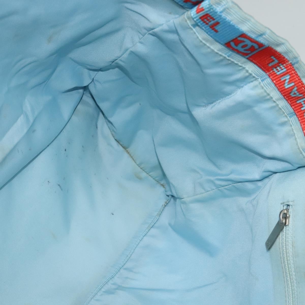 Chanel Travel Line Tote Nylon, BLUE, NYLON, Travel bag