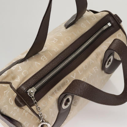 Bvlgari B.Zero1 Logomania Bag Canvas with Leather, BEIGE, CANVAS, Handbag