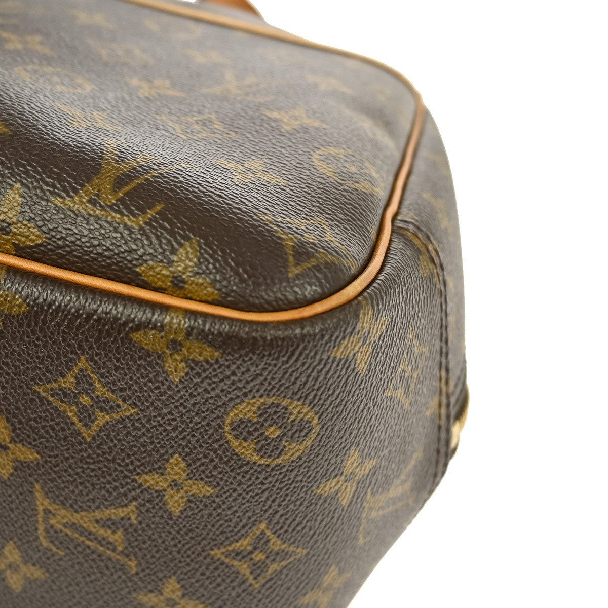 Louis Vuitton Deauville Handbag Monogram Canvas, BROWN, CANVAS, Handbag