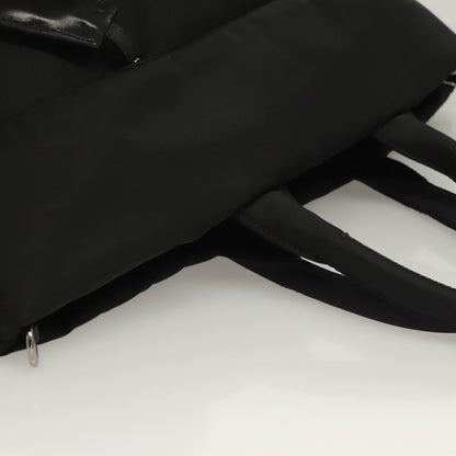 Prada Convertible Double Tote Tessuto, BLACK, NYLON, Handbag