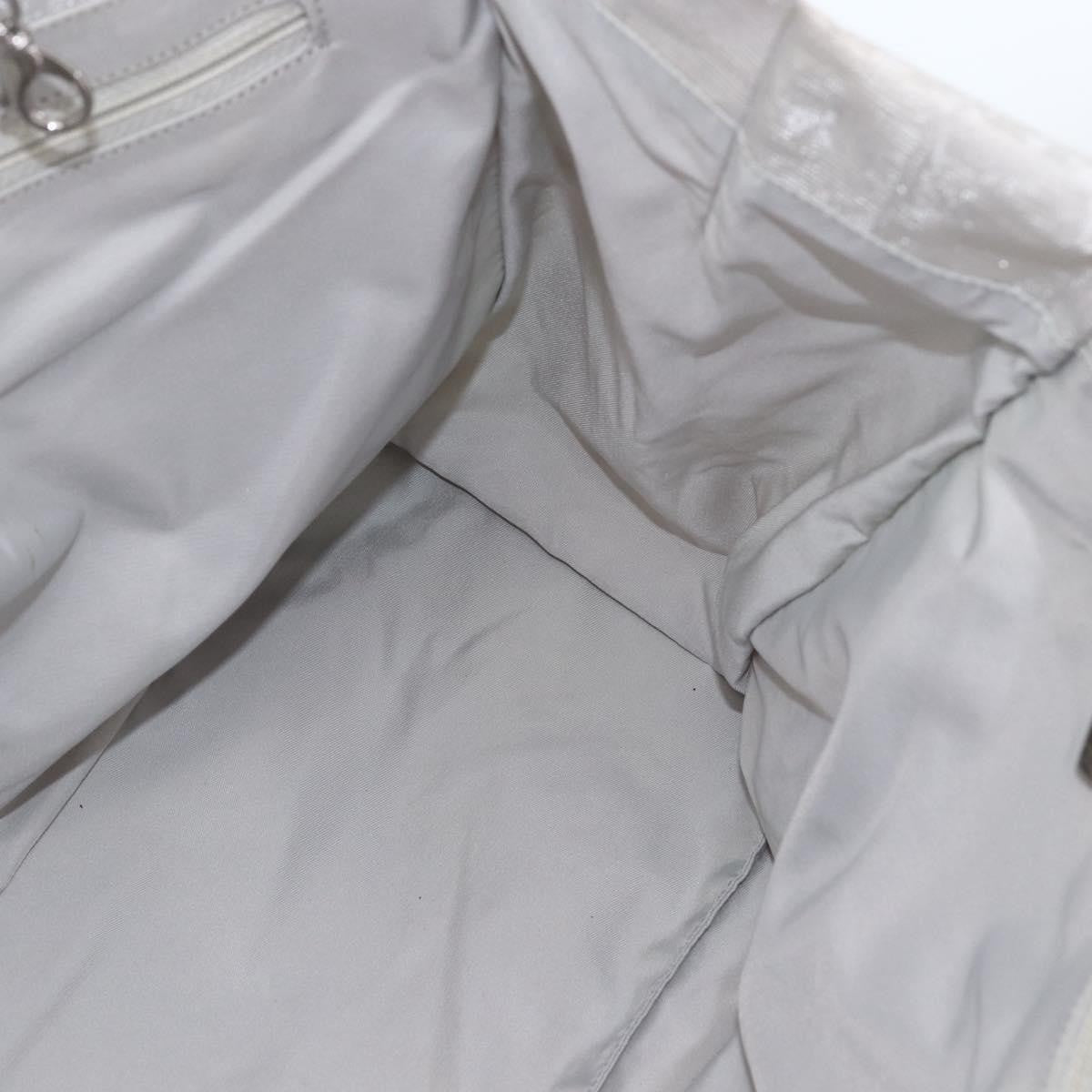 Chanel Travel Line Tote Nylon, SILVER, NYLON, Tote bag
