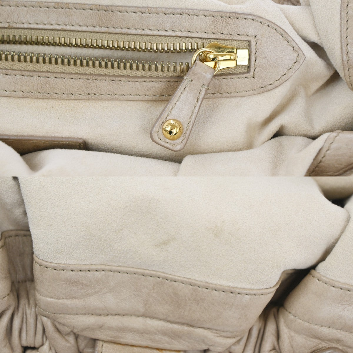 Louis Vuitton Olympe Stratus Handbag Limited Edition Monogram Lambskin, BEIGE, LEATHER, Shoulder bag