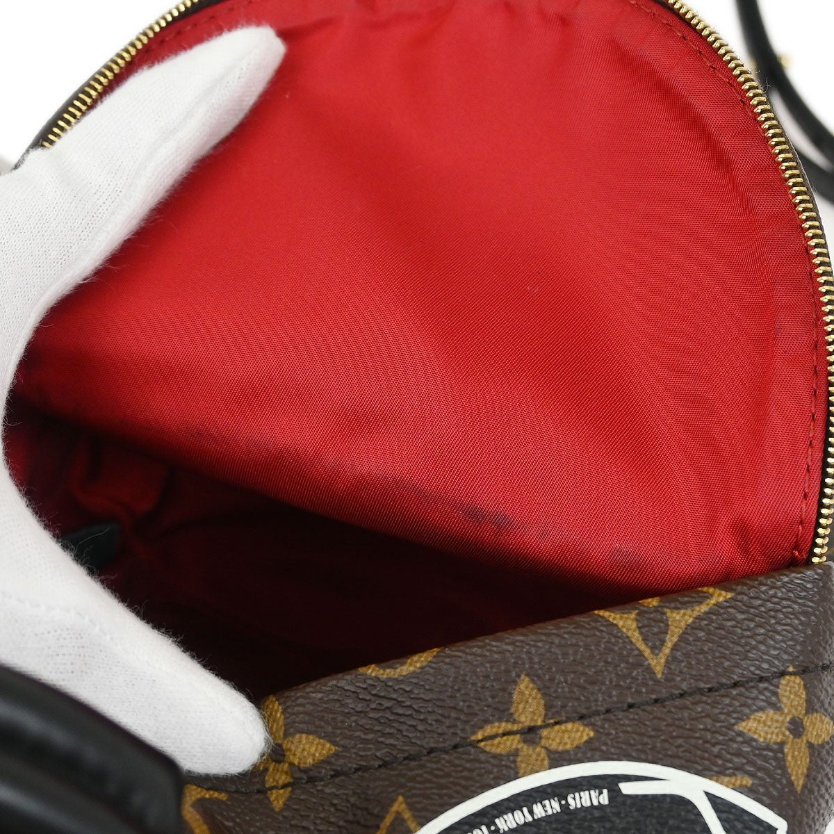 Louis Vuitton Palm Springs Backpack Limited Edition World Tour Monogram Canvas, BROWN, CANVAS, Backpack