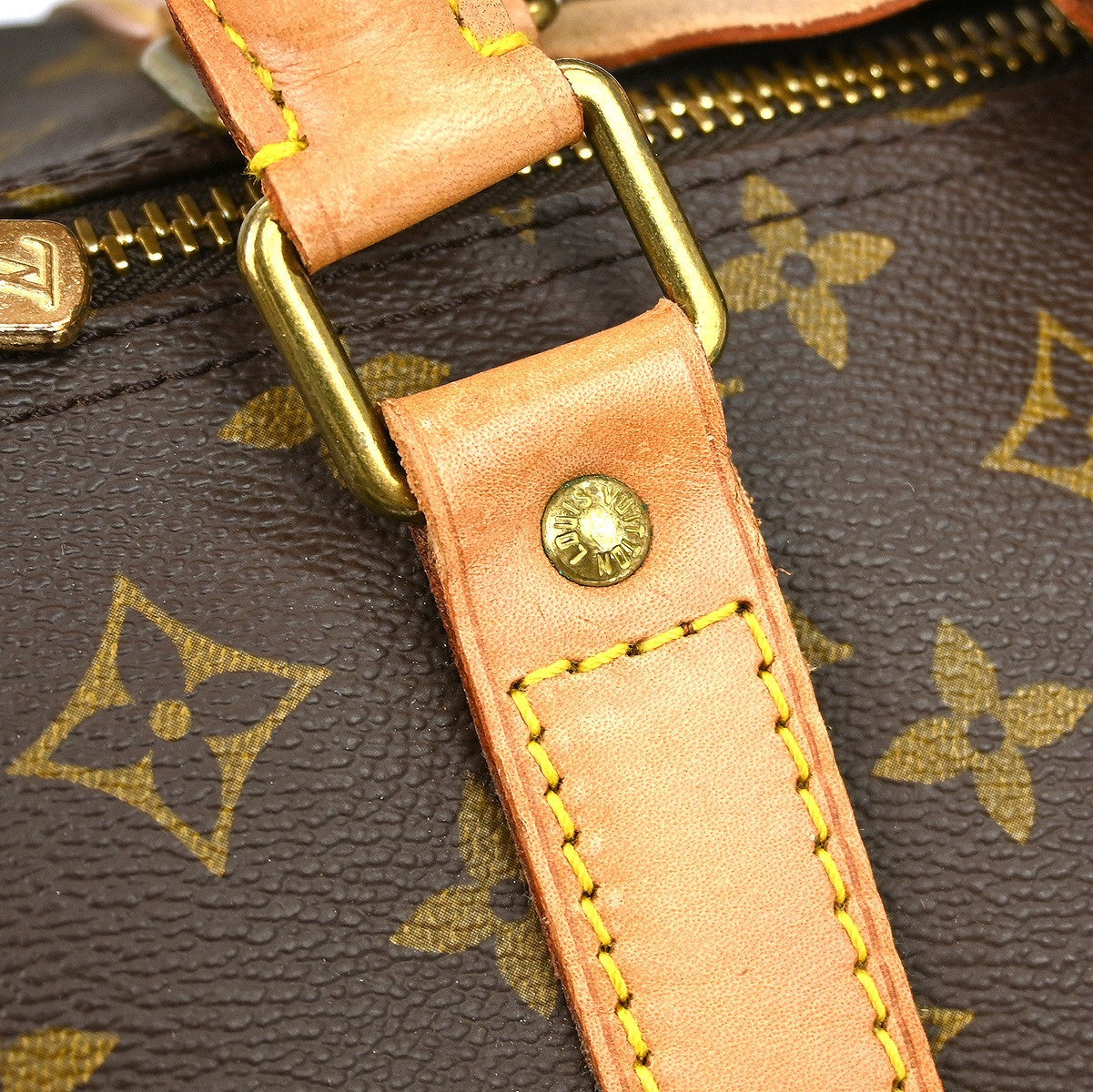 Louis Vuitton Keepall Bag Monogram Canvas, BROWN, CANVAS, Travel bag