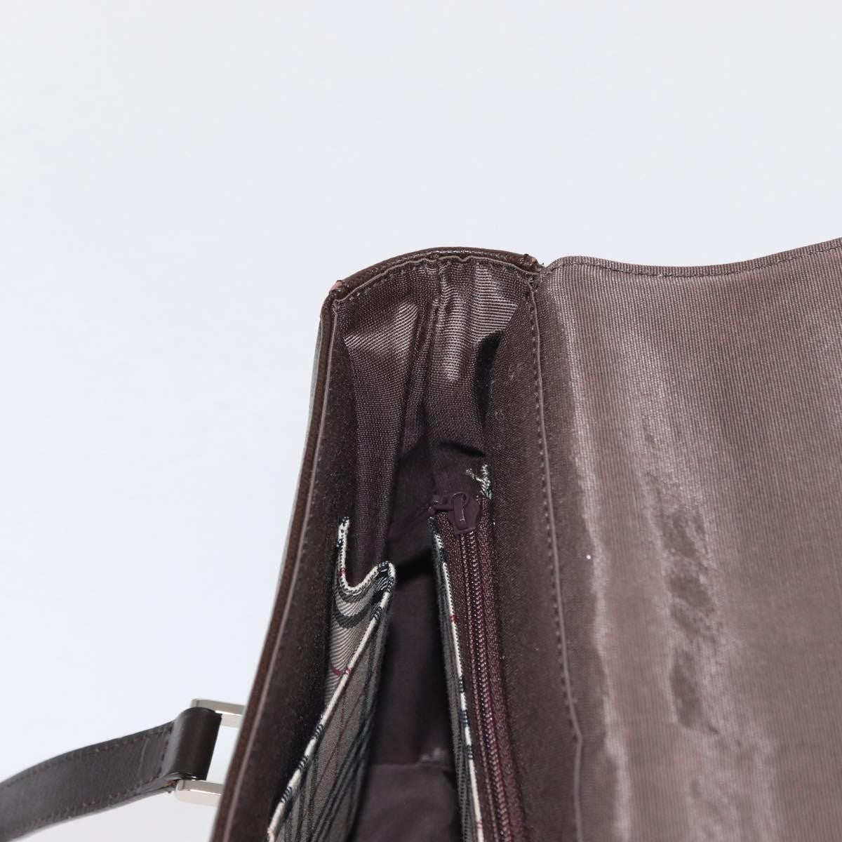 Burberry Vintage Handbag Leather, BROWN, LEATHER, Handbag