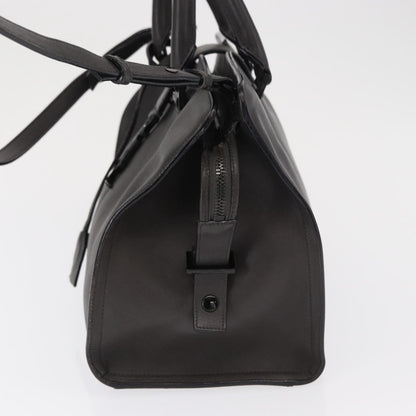 Saint Laurent Monogram Cabas Leather, GRAY, LEATHER, Tote bag