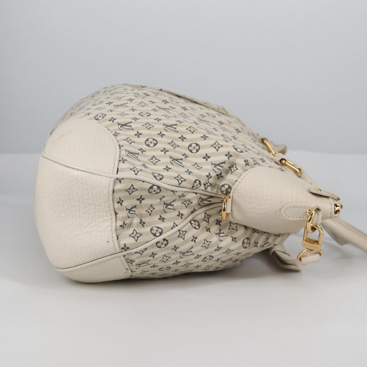 Louis Vuitton Marina Handbag Mini Lin Croisette, BEIGE, CANVAS, Handbag