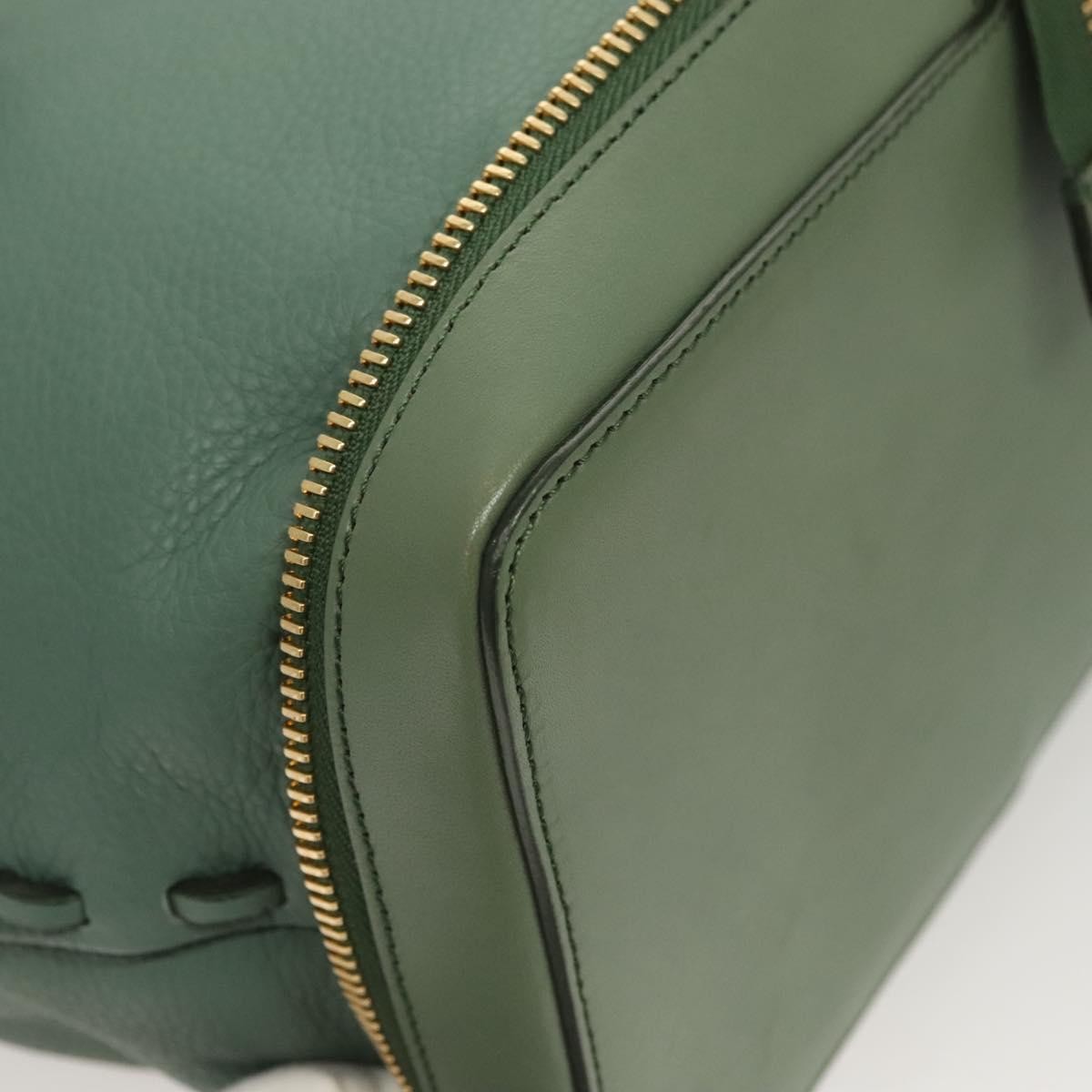 Chloe Ellen Moyen Tote Leather, GREEN, LEATHER, Tote bag