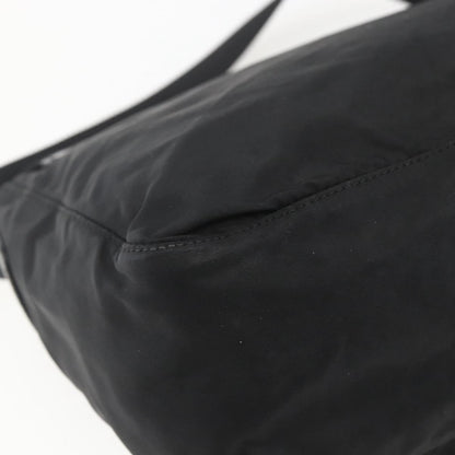 Prada Buckle Messenger Bag Tessuto, BLACK, NYLON, Shoulder bag