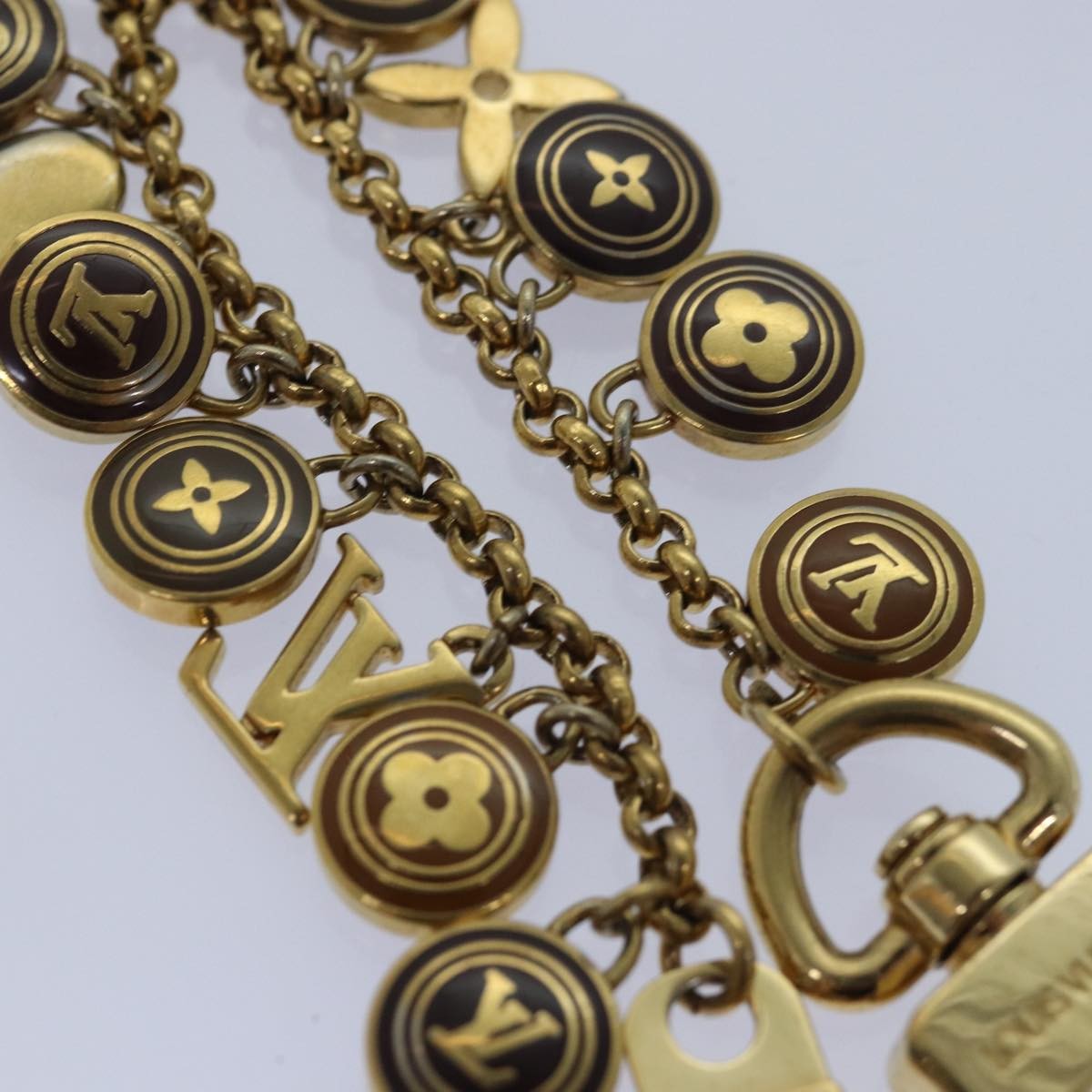 Louis Vuitton Pastilles Cles Bag Charm and Key Holder Metal and Enamel, GOLD, METAL, Charms and Keychains