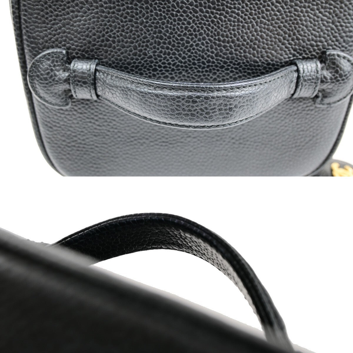 Chanel Vintage Timeless Vanity Case Caviar, BLACK, CALFSKIN, Handbag