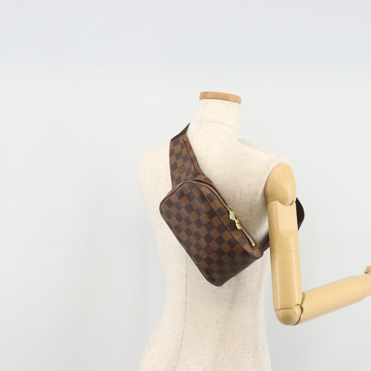 Louis Vuitton Geronimos Waist Bag Damier, Brown, Canvas, Shoulder Bag